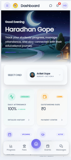 Parent app screen